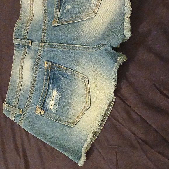 Lei Ashley lowrise bluejean shorts size 7 juniors - Picture 9 of 16